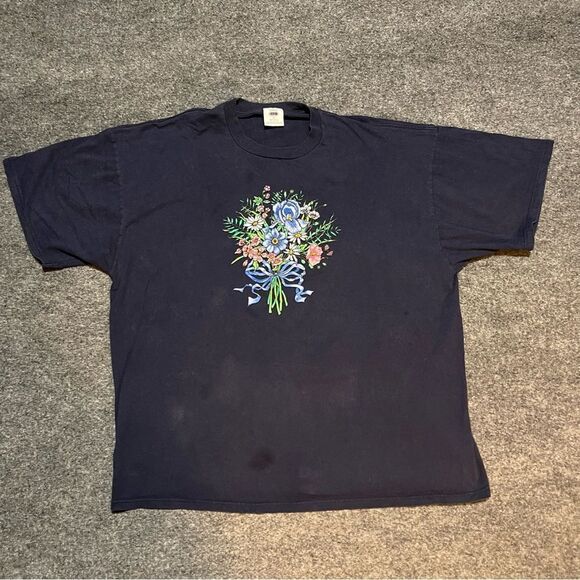 Vintage puffer print flowers - Picture 1 of 6